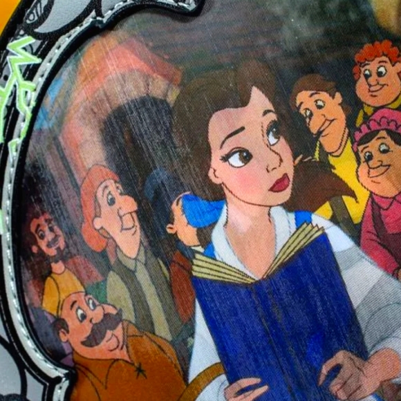 Loungefly Mini Backpack - Disney's Beauty and the Beast: Gaston, Belle, & Beast - Picture 5 of 14